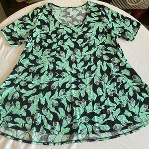 NEW NWOT Lularoe Disney Maleficent Pullover A-Line Top 2XL